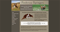 Desktop Screenshot of english-springer-spaniels.com