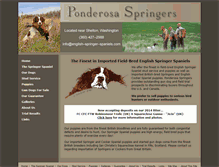 Tablet Screenshot of english-springer-spaniels.com
